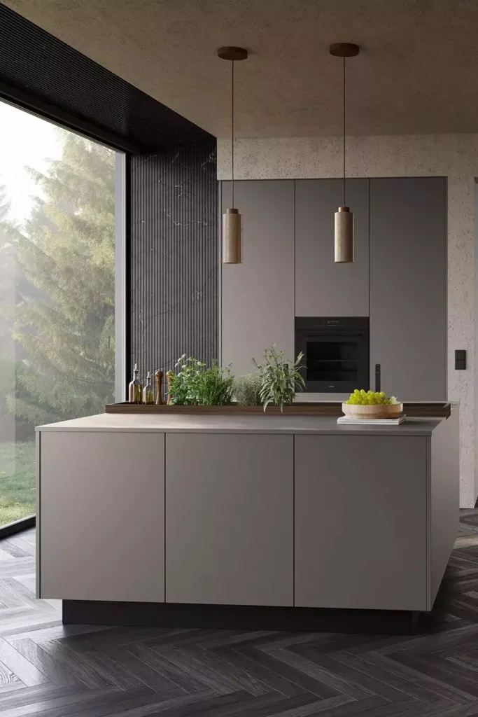 Cuisine sur mesure réalisé par les cuisinistes premier plan à Gardanne